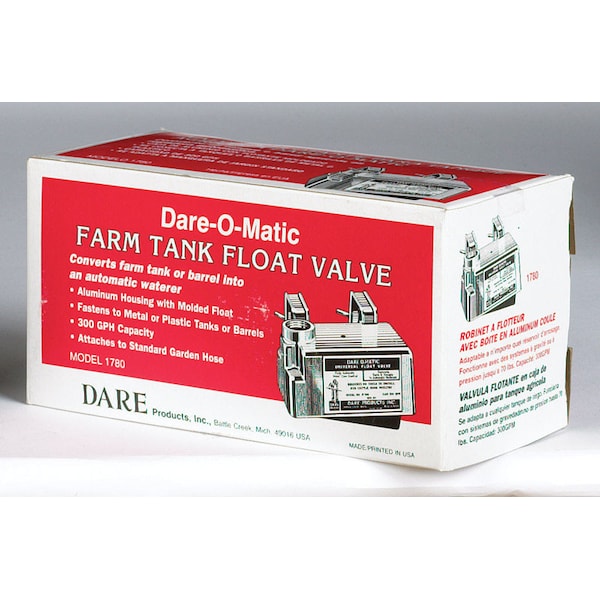 Dare Stock Tank Valve 300Gph 1780 Zoro